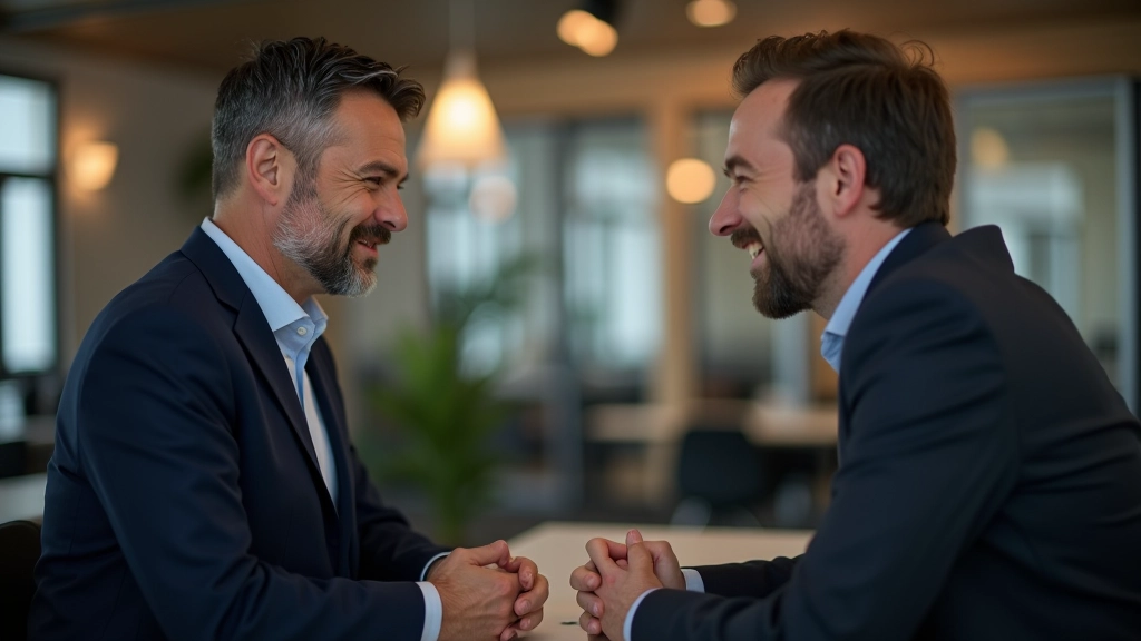 Mentora un startup dibinātāja viens pret vienu sesija konferences laikā